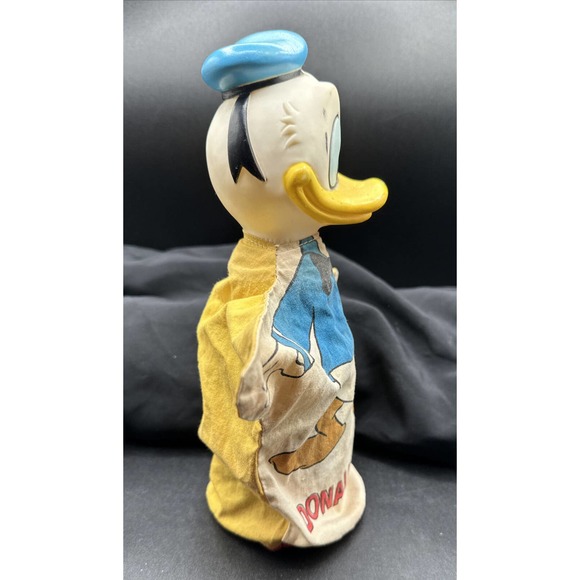 1950's Vintage Donald Duck Hand Puppet Walt Disney Production Japan Excellent 5M - Picture 7 of 14